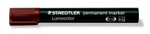   Alkoholos marker, 2 mm, kúpos, STAEDTLER "Lumocolor® 352", barna