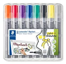 Flipchart marker vegyes készlet, 2/2-5 mm, STAE...