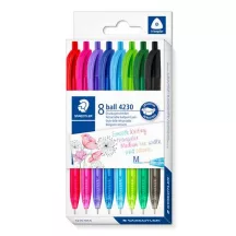 Golyóstoll, 1 mm, nyomógombos, STAEDTLER® "4230...
