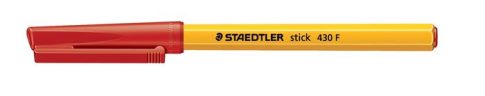 Golyóstoll, 0,3 mm, kupakos, STAEDTLER "Stick 4...