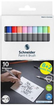 Ecsetirón készlet, hajlékony heggyel, SCHNEIDER...