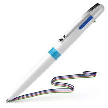 Golyóstoll, 0,5 mm, nyomógombos, négyszínű, SCH...