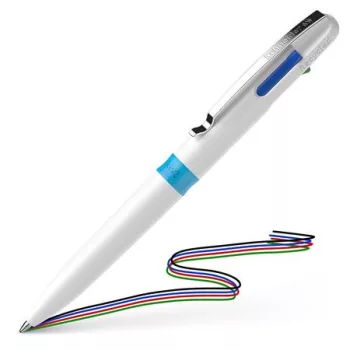 Golyóstoll, 0,5 mm, nyomógombos, négyszínű, SCH...