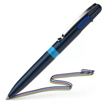 Golyóstoll, 0,5 mm, nyomógombos, négyszínű, SCH...