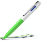 Golyóstoll, 0,5 mm, nyomógombos, négyszínű, SCH...