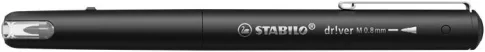 Filctoll, 0,8 mm, STABILO "dr!ver", fekete Filctoll, 0,8 mm, STABILO "dr!ver", fekete