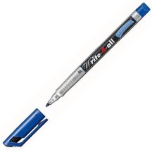   Alkoholos marker, 1 mm, kúpos, STABILO "Write-4-all", kék