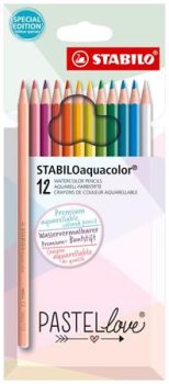 Akvarell ceruza készlet, STABILO "Aquacolor Pas...