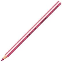   Színes ceruza, háromszögletű, vastag, STABILO "Trio thick", rózsaszín