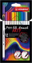 Rostirón készlet, STABILO "Pen 68 brush ARTY",...