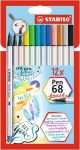 Ecsetirón készlet, STABILO "Pen 68 brush", 12 k... Ecsetirón készlet, STABILO "Pen 68 brush", 12 k...