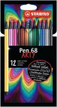 Filctoll készlet, 1 mm, STABILO "Pen 68 ARTY",...
