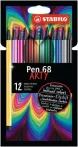Filctoll készlet, 1 mm, STABILO "Pen 68 ARTY",...