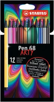 Filctoll készlet, 1 mm, STABILO "Pen 68 ARTY",...