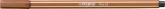 Filctoll, 1 mm, STABILO "Pen 68", vörösbarna