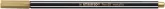 Filctoll, 1,4 mm, STABILO "Pen 68 metallic", arany