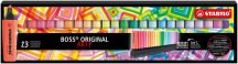 Szövegkiemelő készlet, 2-5 mm, STABILO "BOSS original Arty", 23 különböző szín