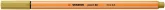 Tűfilc, 0,4 mm, STABILO "Point 88", khaki