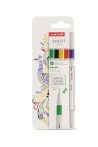 Tűfilc készlet, 0,4 mm, UNI "Emott Vivid", 5 kü...
