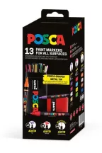 Dekormarker készlet, Posca fém dobozos, UNI "Po...