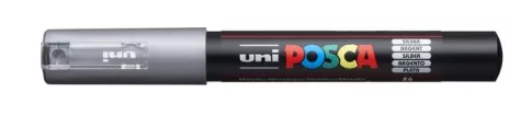 Posca filc, 0,7-1,0 mm, UNI Posca PC-1M, ezüst 26
