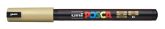 Dekormarker, 0,7 mm, UNI "Posca PC-1MR", arany