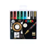 Dekormarker készlet, 0,9-1,3 mm, UNI "Posca PC-...