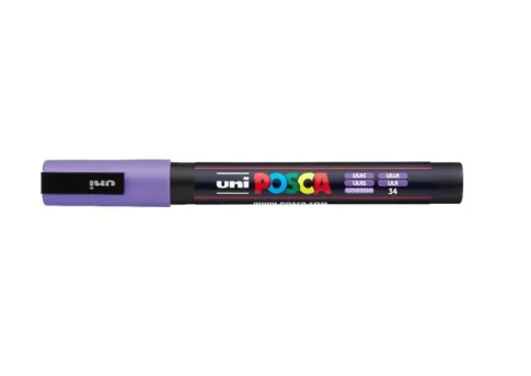 Posca filc, 0,9-1,3 mm, UNI Posca PC-3M - Halványlila 34