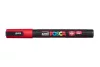 Dekormarker, 0,9-1,3 mm, UNI "Posca PC-3M", piros