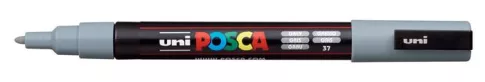 Posca filc, 0,9-1,3 mm, UNI Posca PC-3M, szürke 037