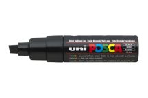 Dekormarker, 8 mm, vágott, UNI "Posca PC-8K", f...