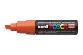Dekormarker, 8 mm, vágott, UNI "Posca PC-8K", n...