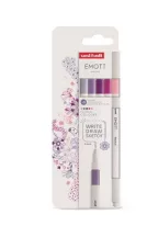 Tűfilc készlet, 0,4 mm, UNI "Emott Floral", 5 k...