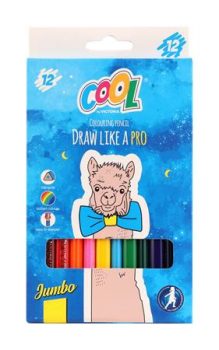 Színes ceruza készlet, háromszögletű, vastag, C...