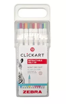 Filctoll készlet, nyomógombos, 0,6 mm, ZEBRA "C...