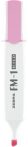Szövegkiemelő, 3,5 mm, ZEBRA "FM-1 Mild", rózsa...