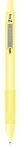   Golyóstoll, 0,27 mm, nyomógombos, sárga tolltest, ZEBRA "Z-Grip Pastel", kék