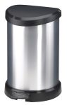 Pedálos szemetes, fémhatású, 15 l, CURVER Pedálos szemetes, fémhatású, 15 l, CURVER