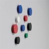 Mágneskorong, 20 mm, 8 db, NOBO fekete Mágneskorong, 20 mm, 8 db, NOBO fekete