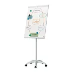 Flipchart tábla, mobil, mágneses felület, 70x10...