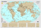 Kaparós Világtérkép, 84x57 cm, STIEFEL, A Föld...