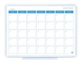 Havi tervezőtábla, mágneses, 45x60 cm