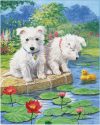 Számozott színező készlet, 20x25cm - Kutyakölykök Állatos színező Számozott színező készlet, 20x25cm - Kutyakölykök Állatos színező