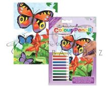 Számozott színező készlet, mini - Pillangók