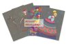 Képkarcoló füzet, szivárványos, 4 különböző színes képpel, karctűvel - Szépségverseny
