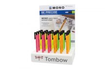 Tombow Mono Zero radír display - 24 db-os neon színek