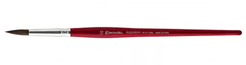 Ecset - Escoda Aquario Kerek Mókusszőr ecset, rövidnyelű - 10-es méret