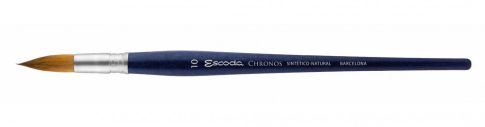 Ecset - Escoda Chronos - szintetikus és természetes szőrű ecset, rövidnyelű, kerek - 14-es 