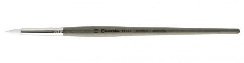 Ecset - Escoda Perla - szintetikus ecset, rövidnyelű, kerek, rövid hegyes - 2/0-s 