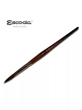 Ecset - Escoda Versatil - szintetikus Kolinsky nyest ecset, rövidnyelű, kerek - 3/0-s méret